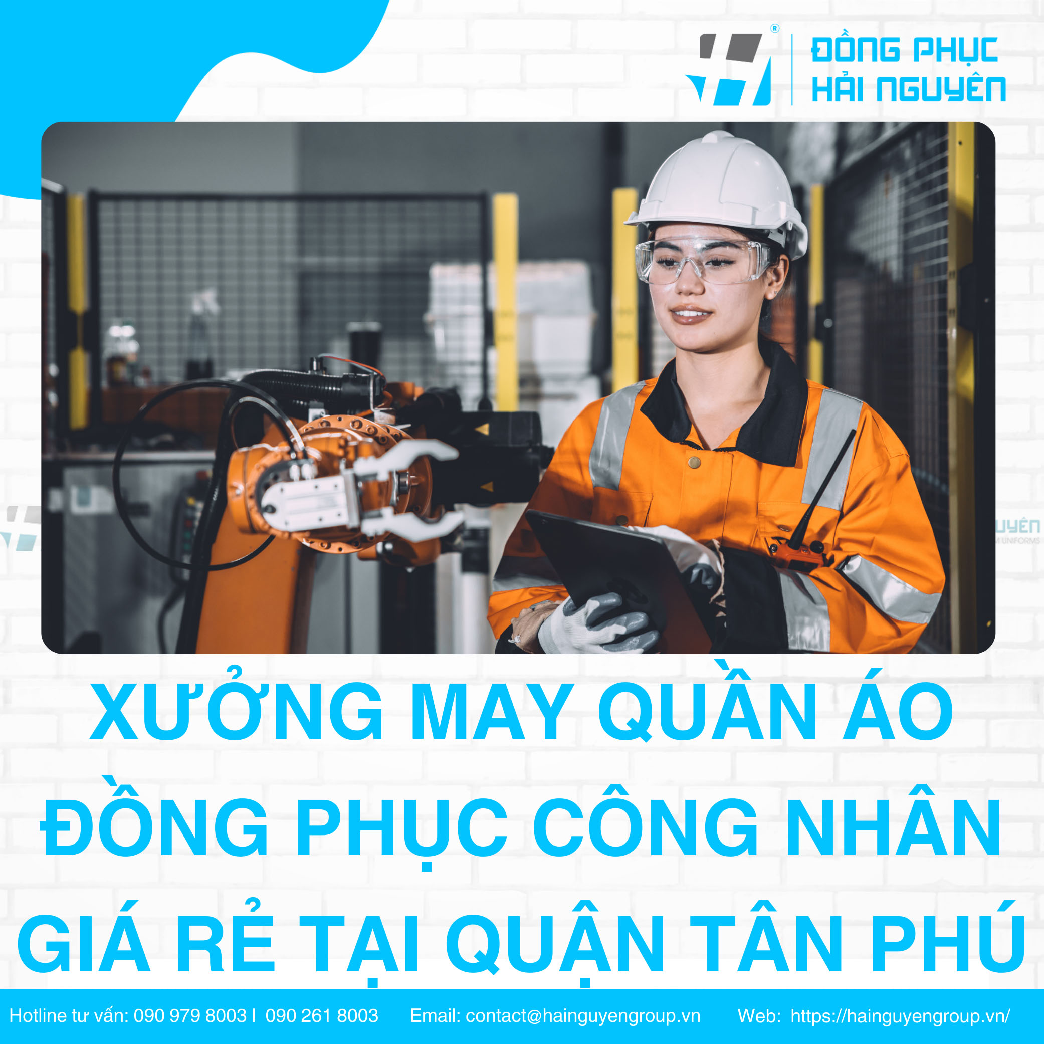 Xưởng may quần áo đồng phục công nhân Giá rẻ tại Quận Tân Phú