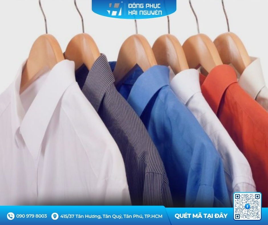 Áo sơ mi đẹp, giá rẻ cho nhân viên