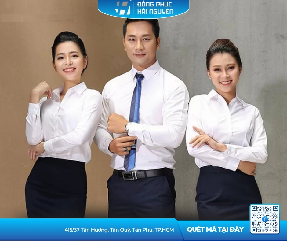May áo sơ mi công sở cho nhân viên