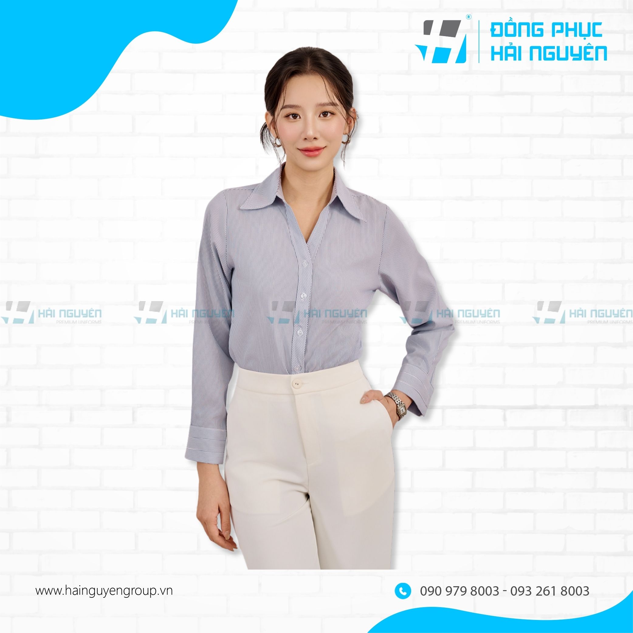 Áo kẻ sọc tôn dáng