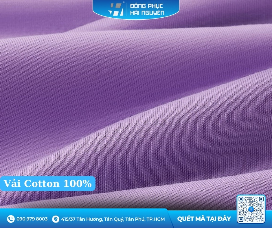 Chất vải 100% cotton may sơ mi nam
