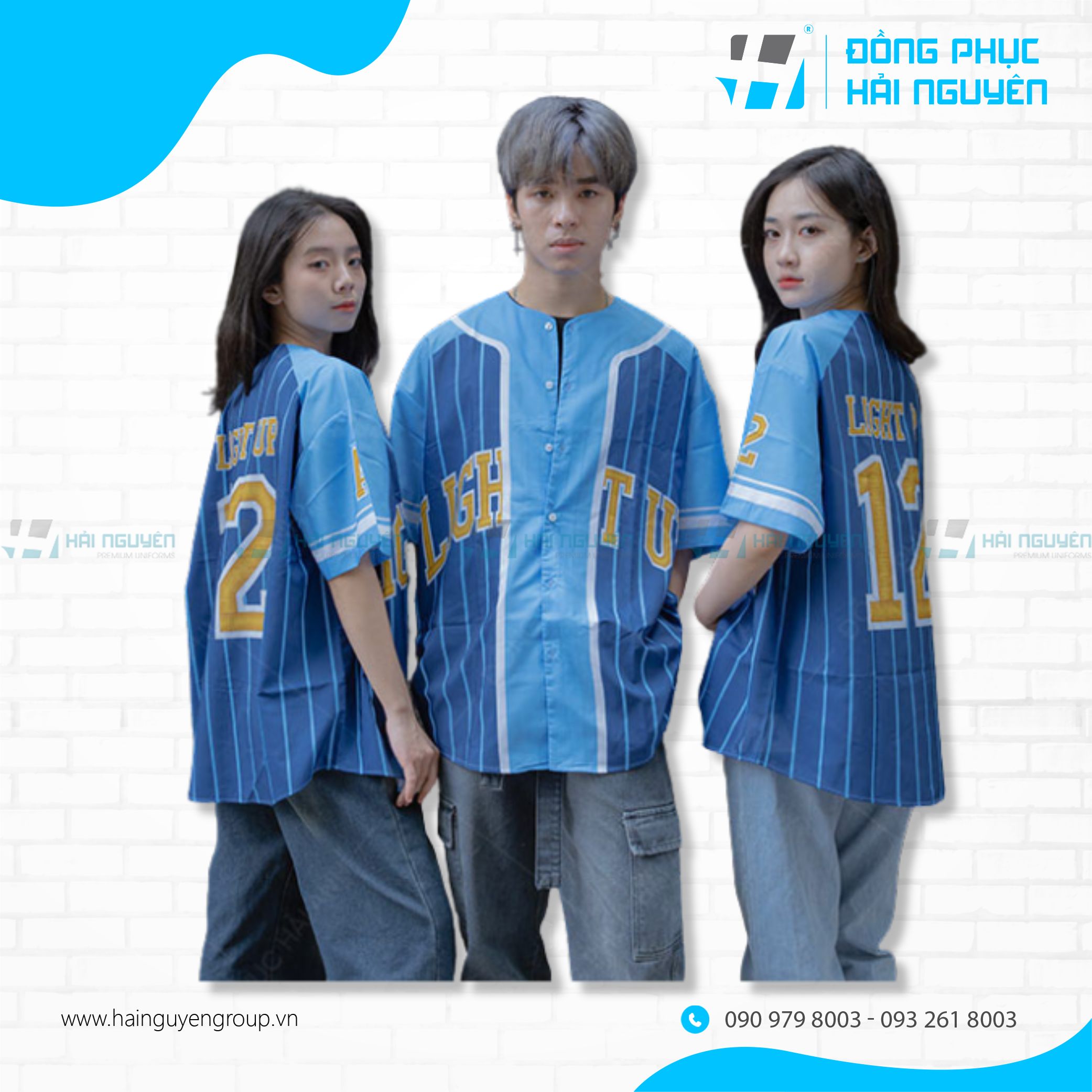 Sơ mi baseball cá tính