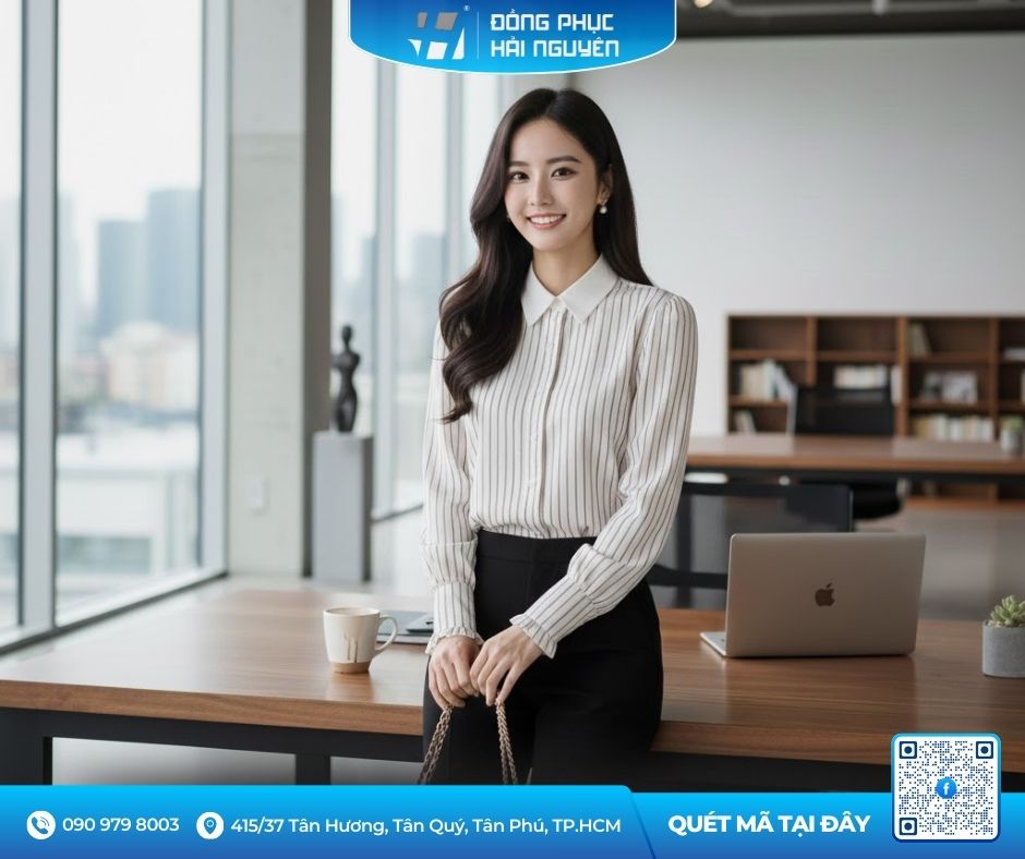 Áo sơ mi họa tiết kẻ sọc