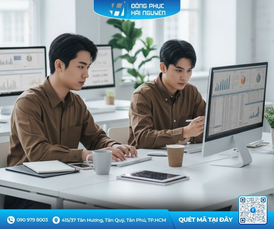 Đồng phục văn ph&ograve;ng si&ecirc;u nam t&iacute;nh v&agrave; lịch sự