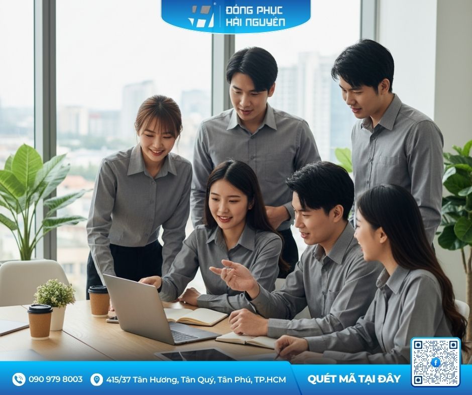 Áo Sơ Mi Màu Xám Nhạt