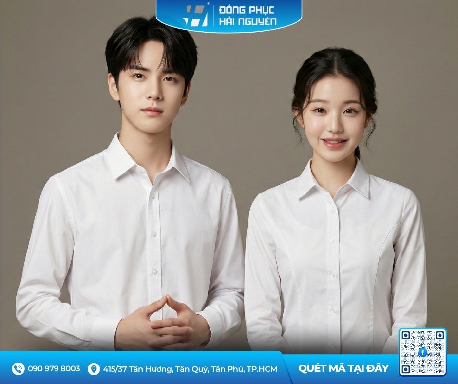 Cận Cảnh Mẫu Áo Sơ Mi Học Sinh Truyền Thống