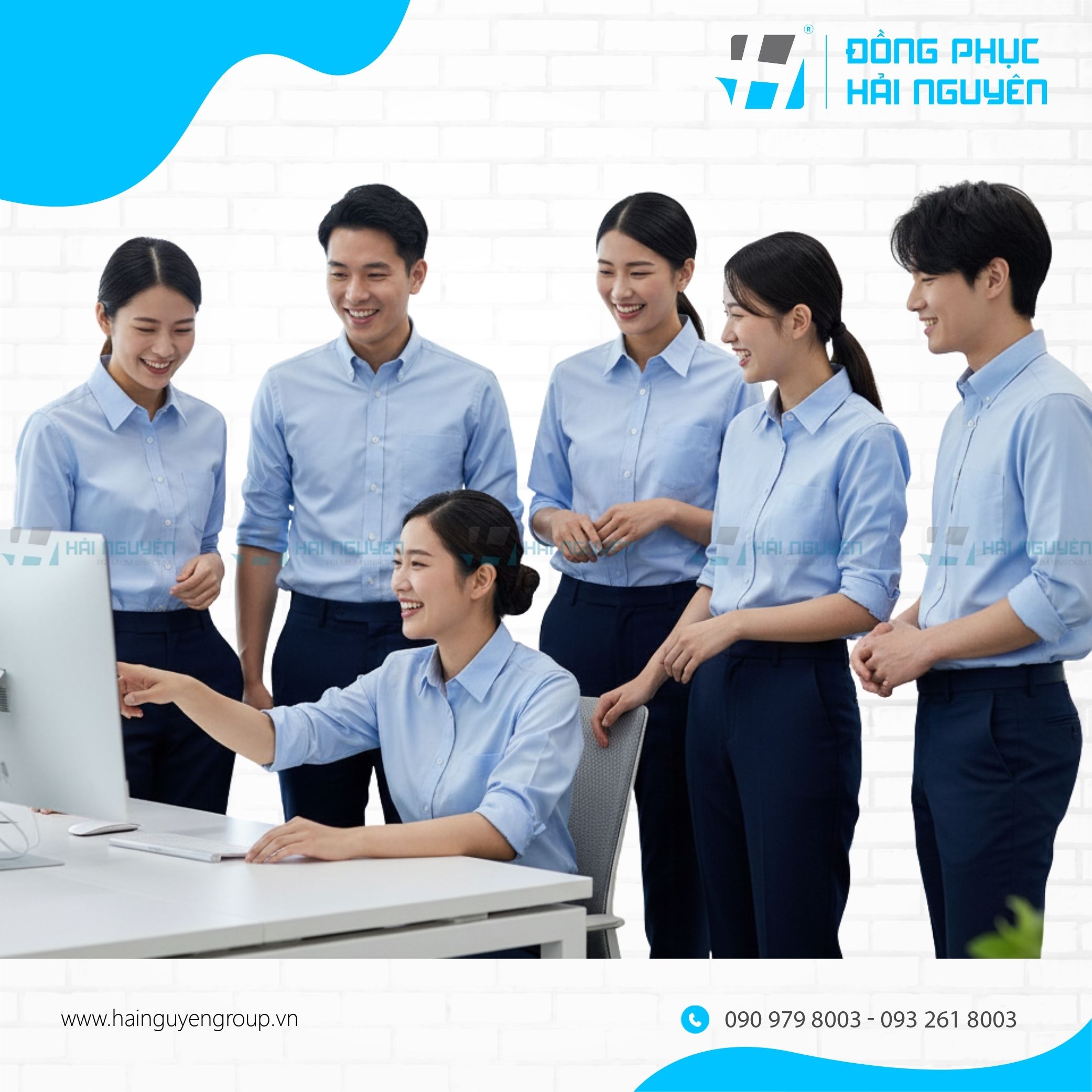 Áo Sơ Mi Đồng Phục Công Sở Cho Nhân Viên