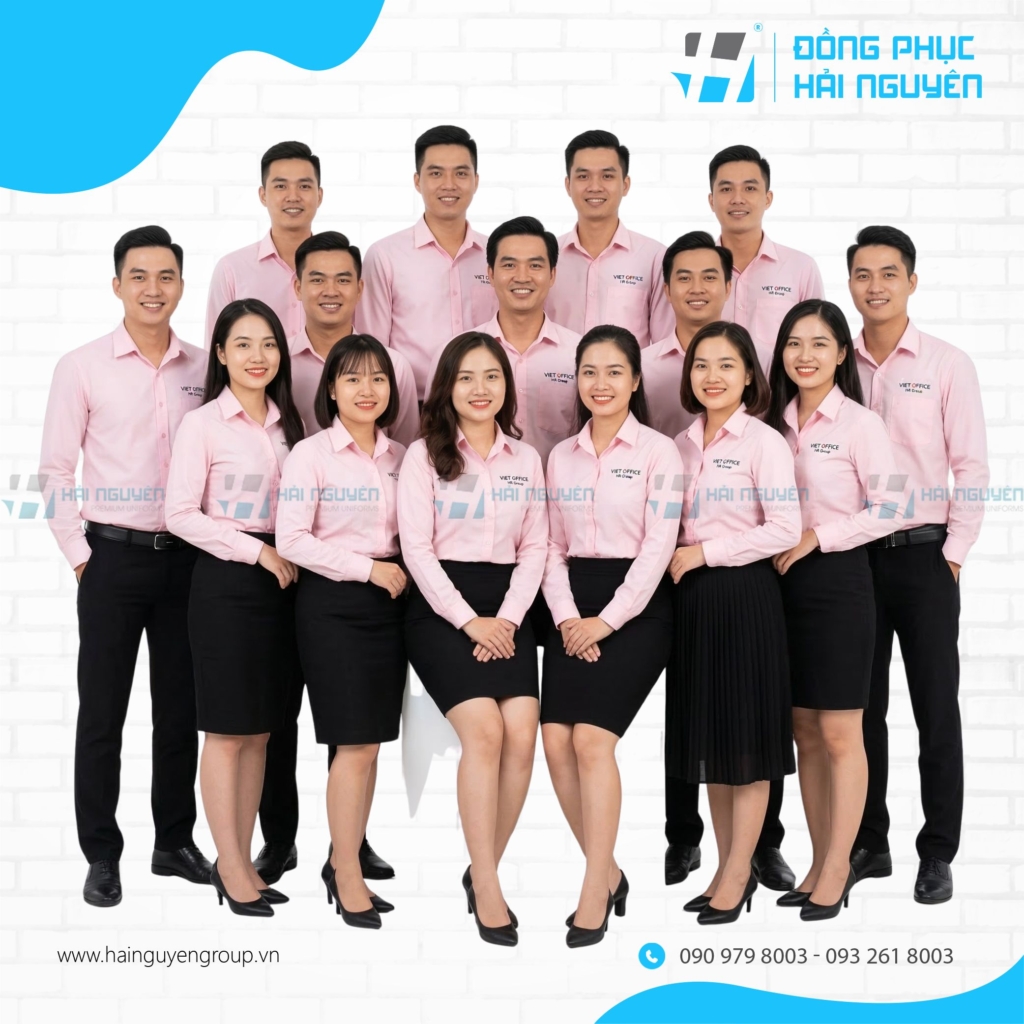 &Aacute;o Sơ Mi Tay D&agrave;i M&agrave;u Hồng Cho Nh&acirc;n Vi&ecirc;n Văn Ph&ograve;ng