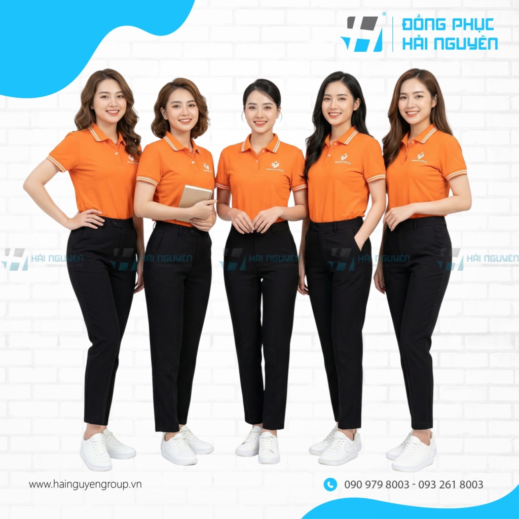 &Aacute;o Thun Polo Cam Phối Sọc