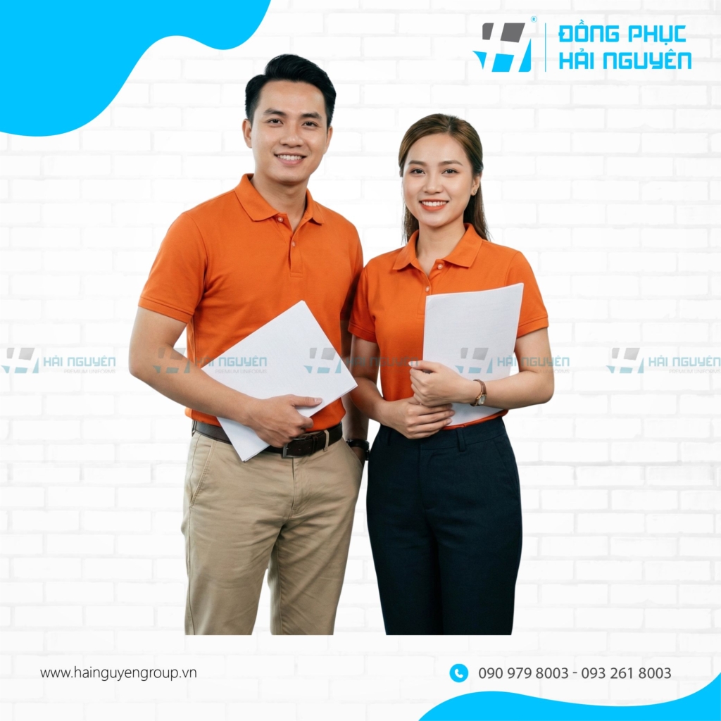 Mẫu &Aacute;o Thun M&agrave;u Cam Nam Nữ Cho D&acirc;n Văn Ph&ograve;ng