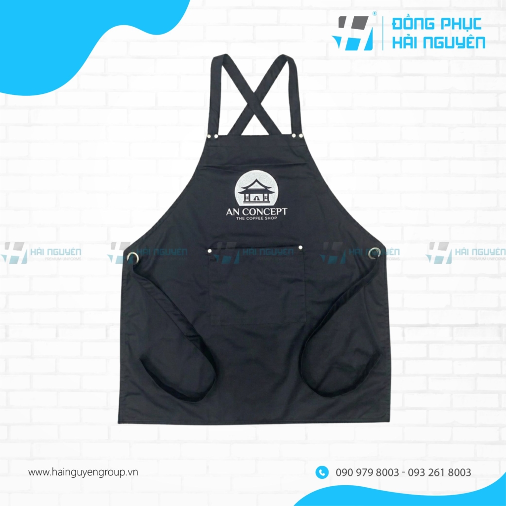 Tạp Dề D&acirc;y Đeo Ch&eacute;o Đ&iacute;nh N&uacute;t