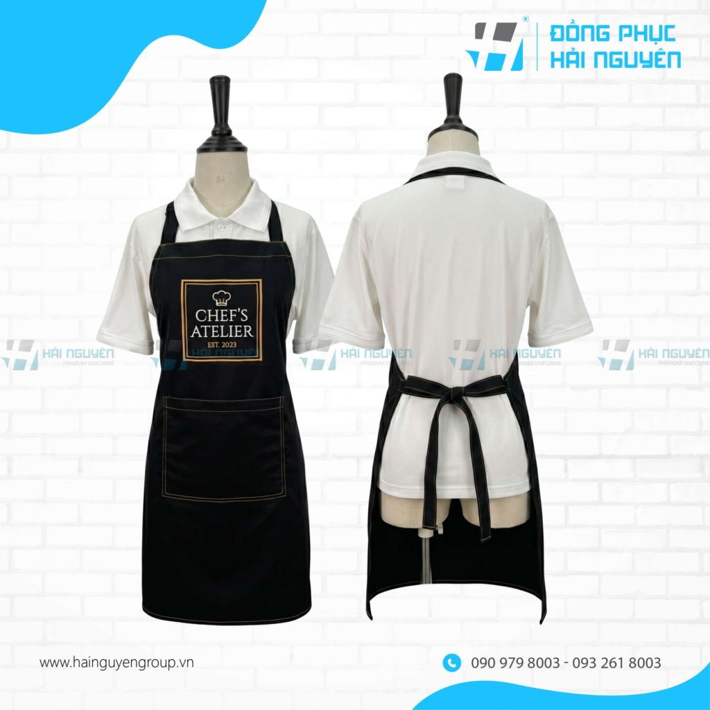 Tạp Dề InTh&ecirc;u Logo Theo Y&ecirc;u Cầu