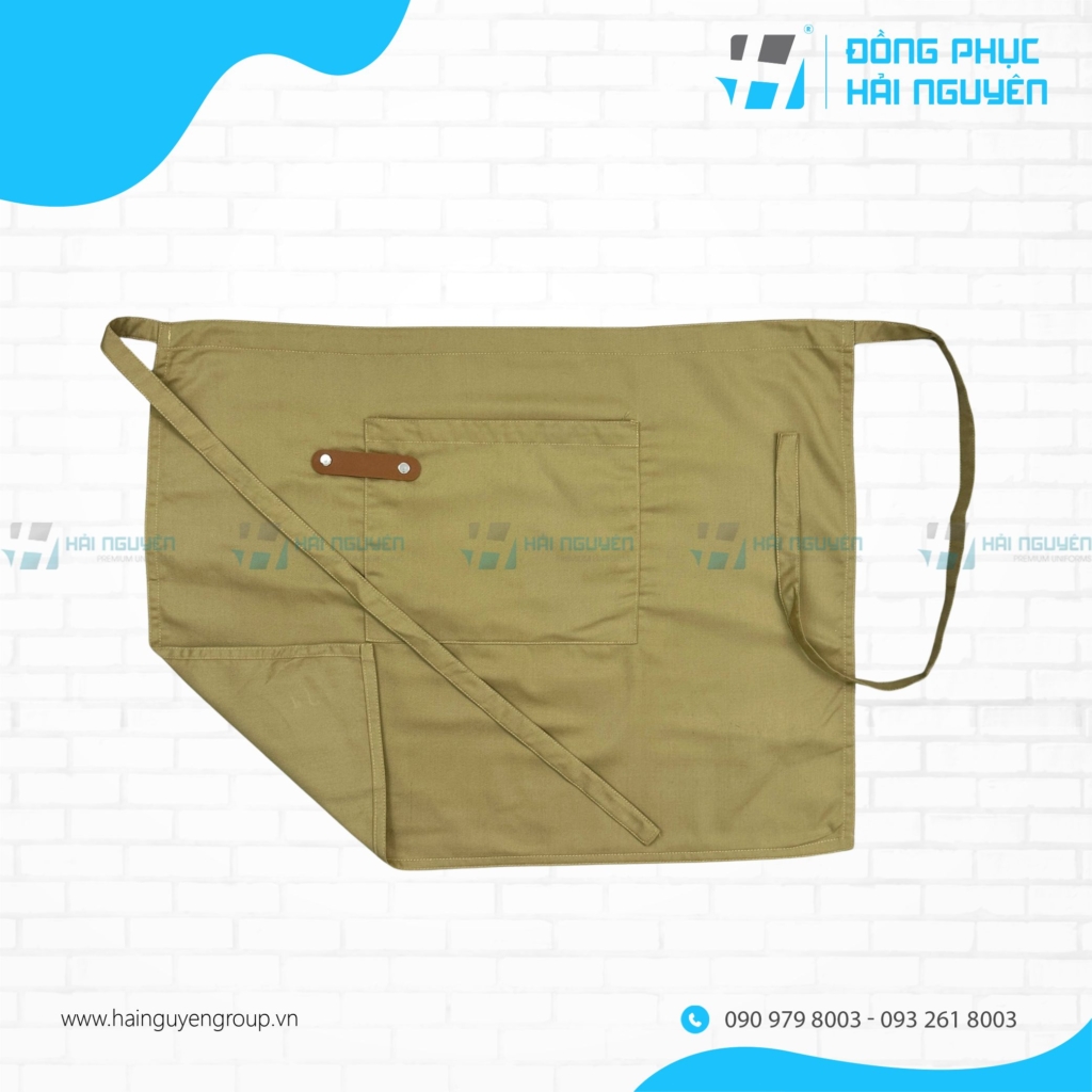 Tạp Dề Ngắn Đ&iacute;nh 1 Da Cho Qu&aacute;n C&agrave; Ph&ecirc;