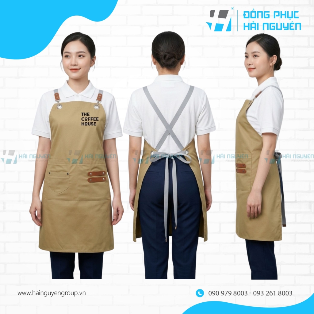 Tạp Dề Yếm D&acirc;y Đeo Chữ X