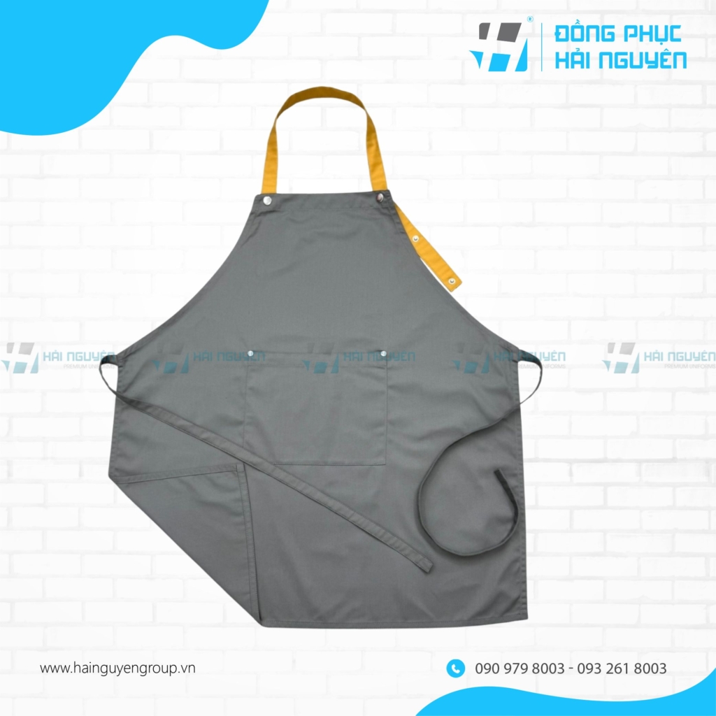 Tạp Dề Yếm Với Thiết Kế Phối D&acirc;y Sang Trọng