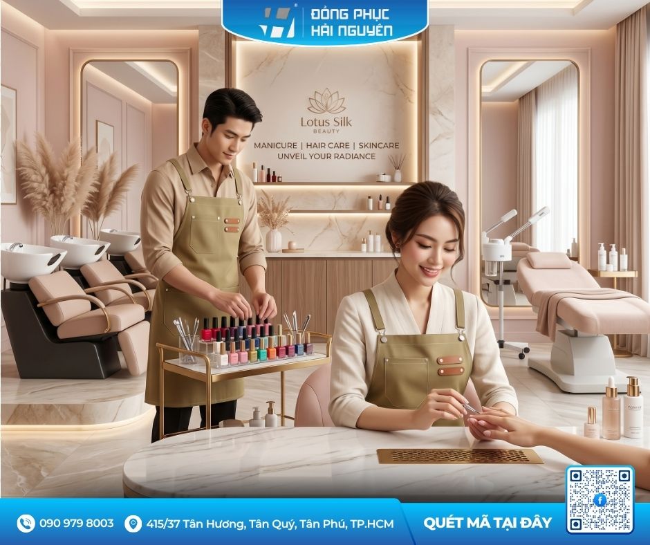 B&iacute; Quyết Chọn Tạp Dề Nail Hợp Với Phong C&aacute;ch Tiệm