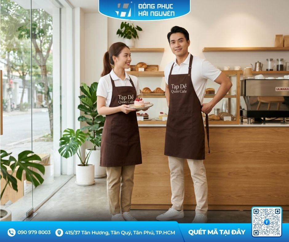 Đồng Phục Tạp Dề Đang L&agrave; Xu Hướng Trong Ng&agrave;nh Cafe