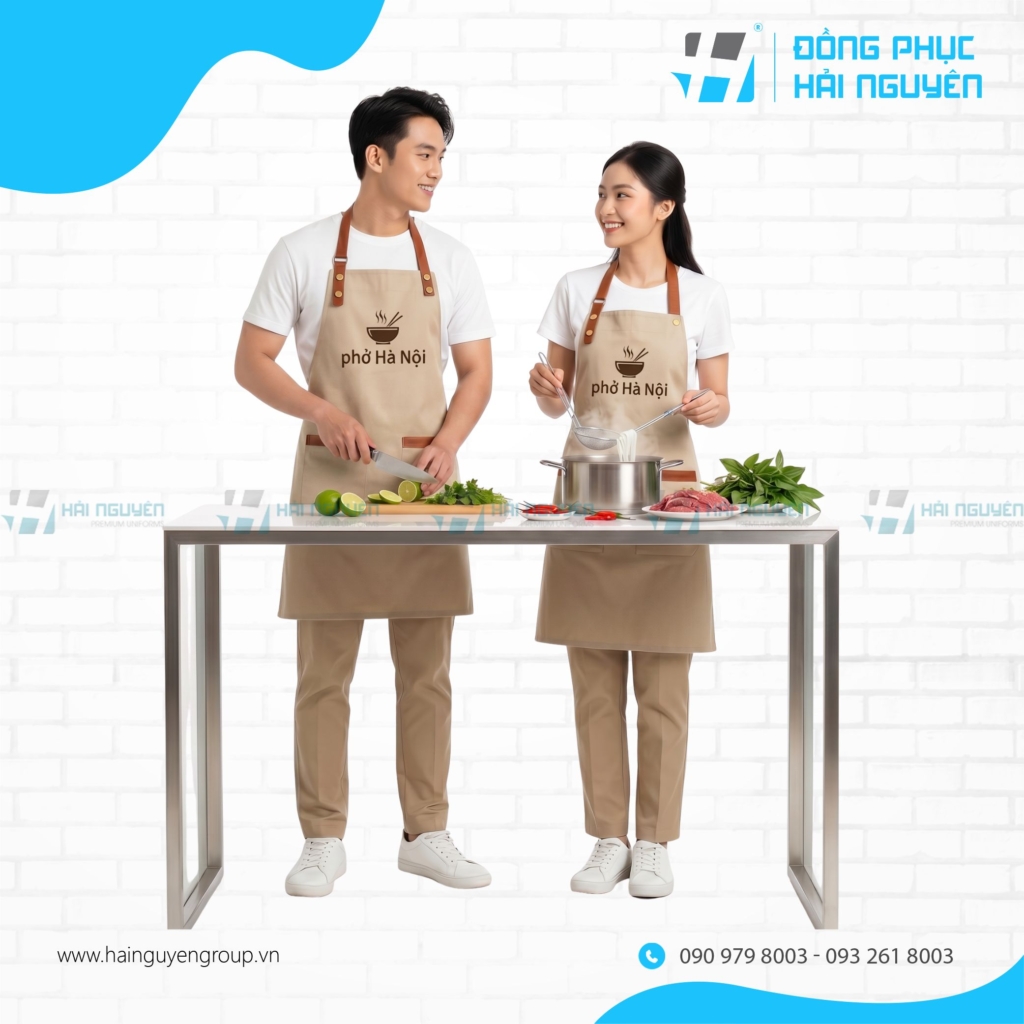 Tạp Dề Bếp D&agrave;i Đẹp Kiểu D&aacute;ng Mới Lạ