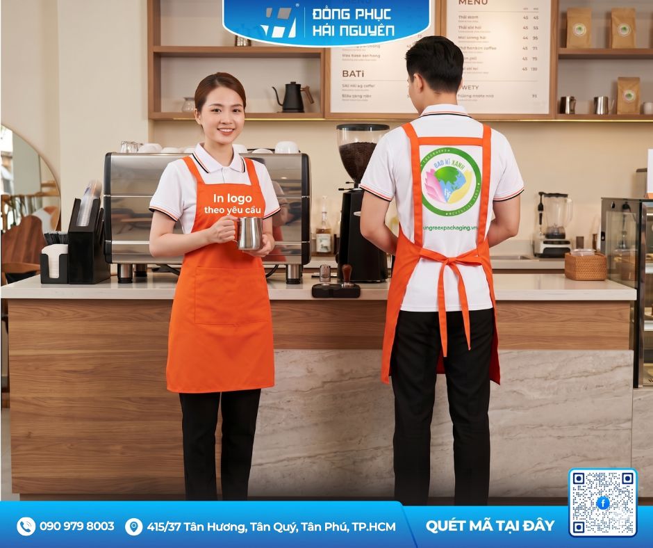 Tạp Dề In Logo Theo Y&ecirc;u Cầu