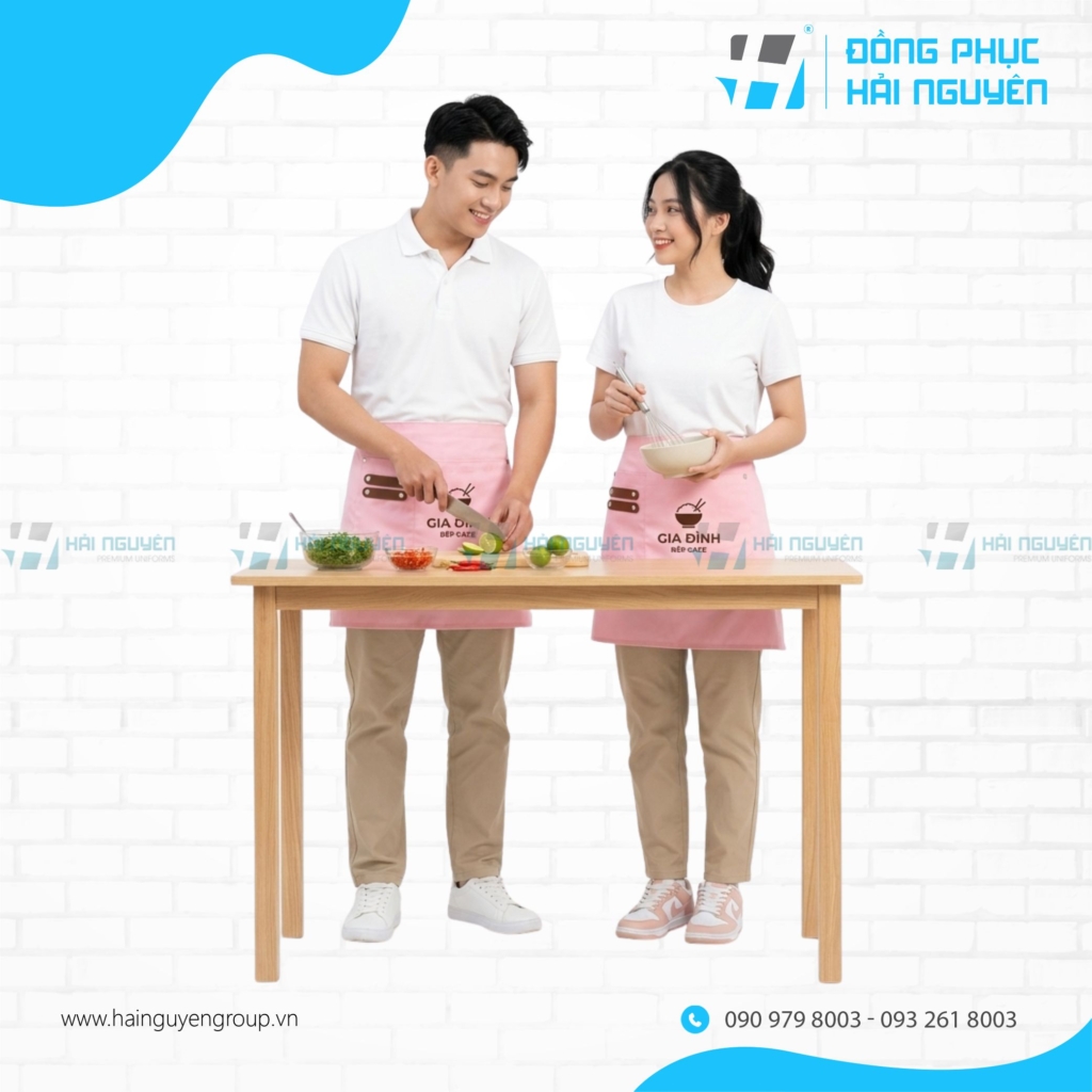 Tạp Dề Ngắn In Logo