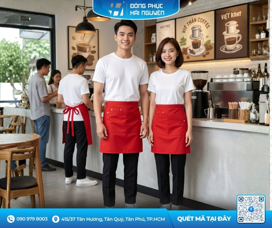 Tạp Dề Ngắn T&uacute;i X&eacute;o Đa Năng