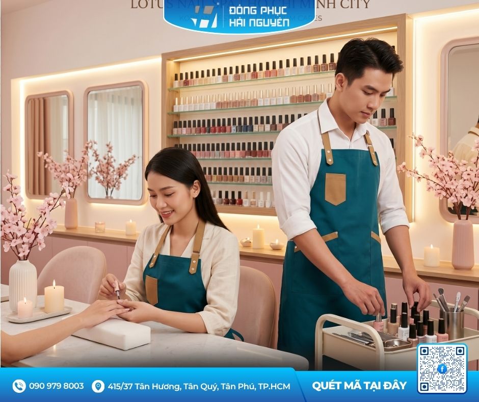 Xu Hướng Thiết Kế Tạp Dề L&agrave;m Nail Mới Tại TPHCM